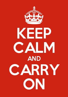 Keep Calm and Carry On poster