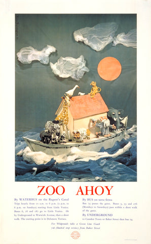 John Burningham poster, LT, Zoo Ahoy