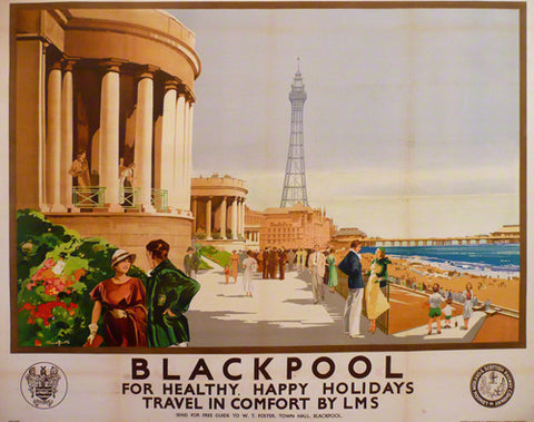 Blackpool poster, Claude Buckle, 1930