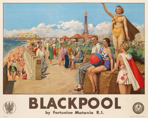 Blackpool poster, Matania, 1937