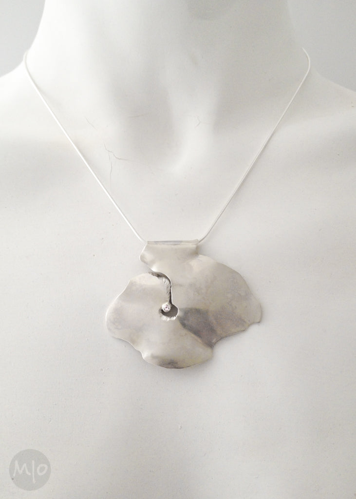 Bigs Stone No. 1 Pendant in Sterling Silver by Melissa Osgood