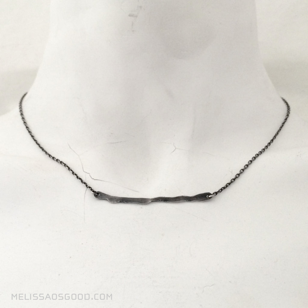 Custom Line Necklace by Melissa Osgood