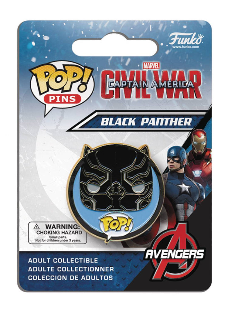 POP PINS CAPTAIN AMERICA 3 BLACK PANTHER
