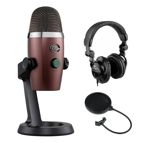 Blue Yeti Nano Multi Pattern Usb Condenser Microphone Red Onyx With Kellards