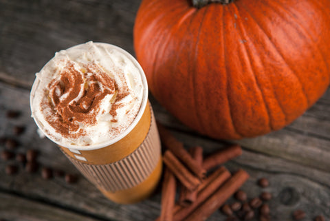 pumpkin spiced latte with pumpkin