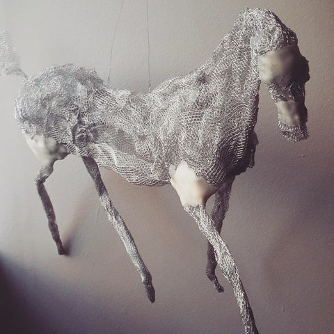 Susie Benes horse sculpture armature