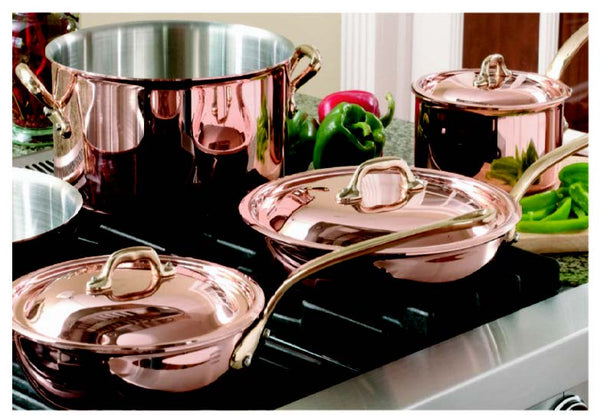 Polished Brass and Copper Cookware