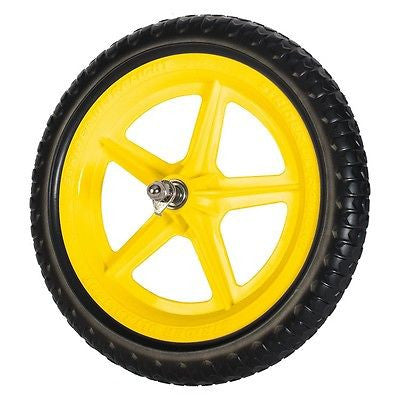 yellow strider balance bike