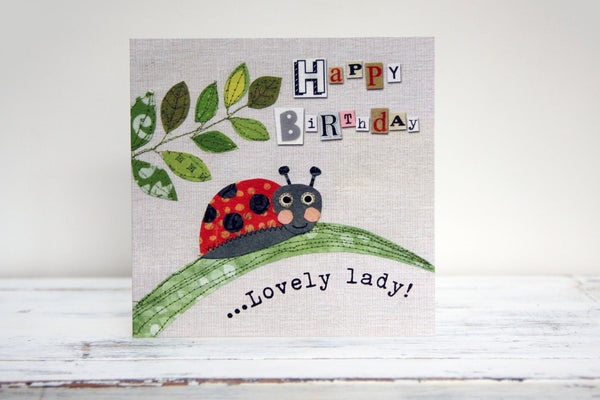 Happy Birthday Lovely Lady Greeting Card