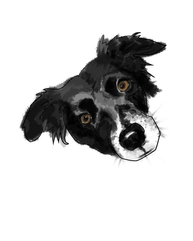 custom dog mockup portrait