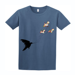 raven with west terrier dog balloons t-shirt