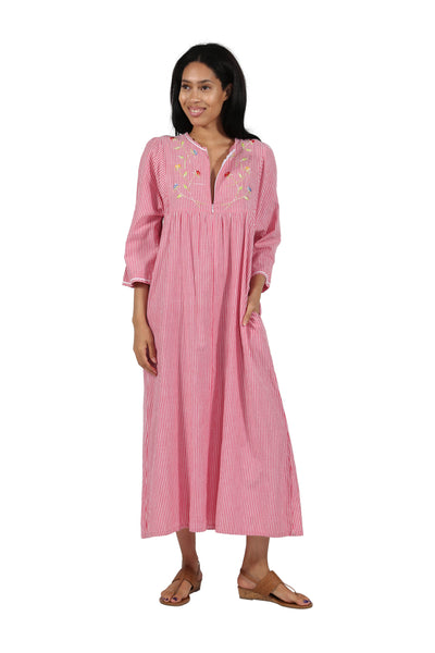 100 Cotton Zip Front Robe La Cera™ 5428