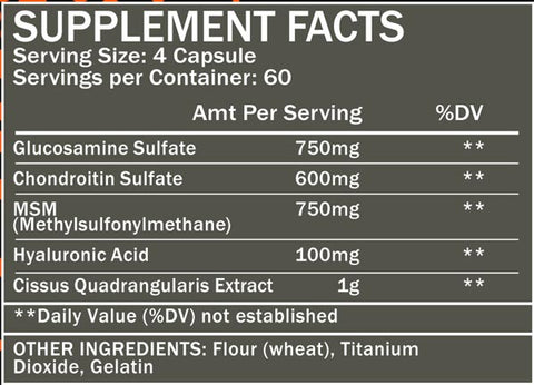 Flexible Joint Aid 240ct Supplement Facts