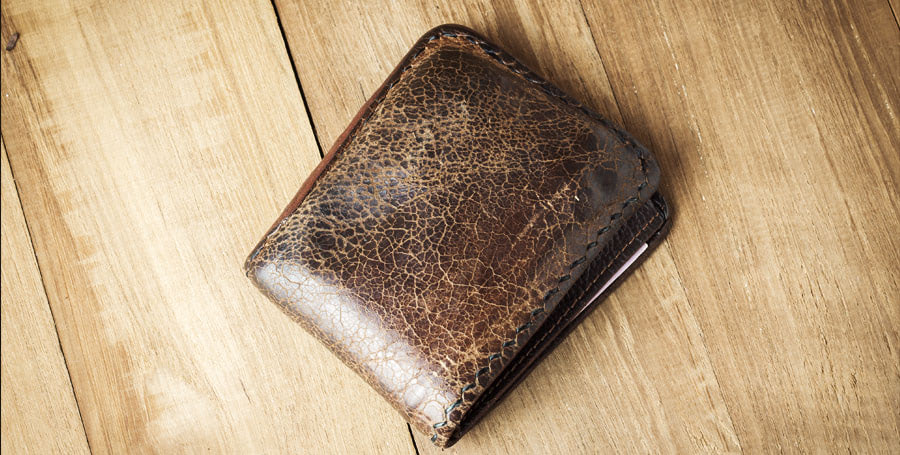 Stará kožená peněženka