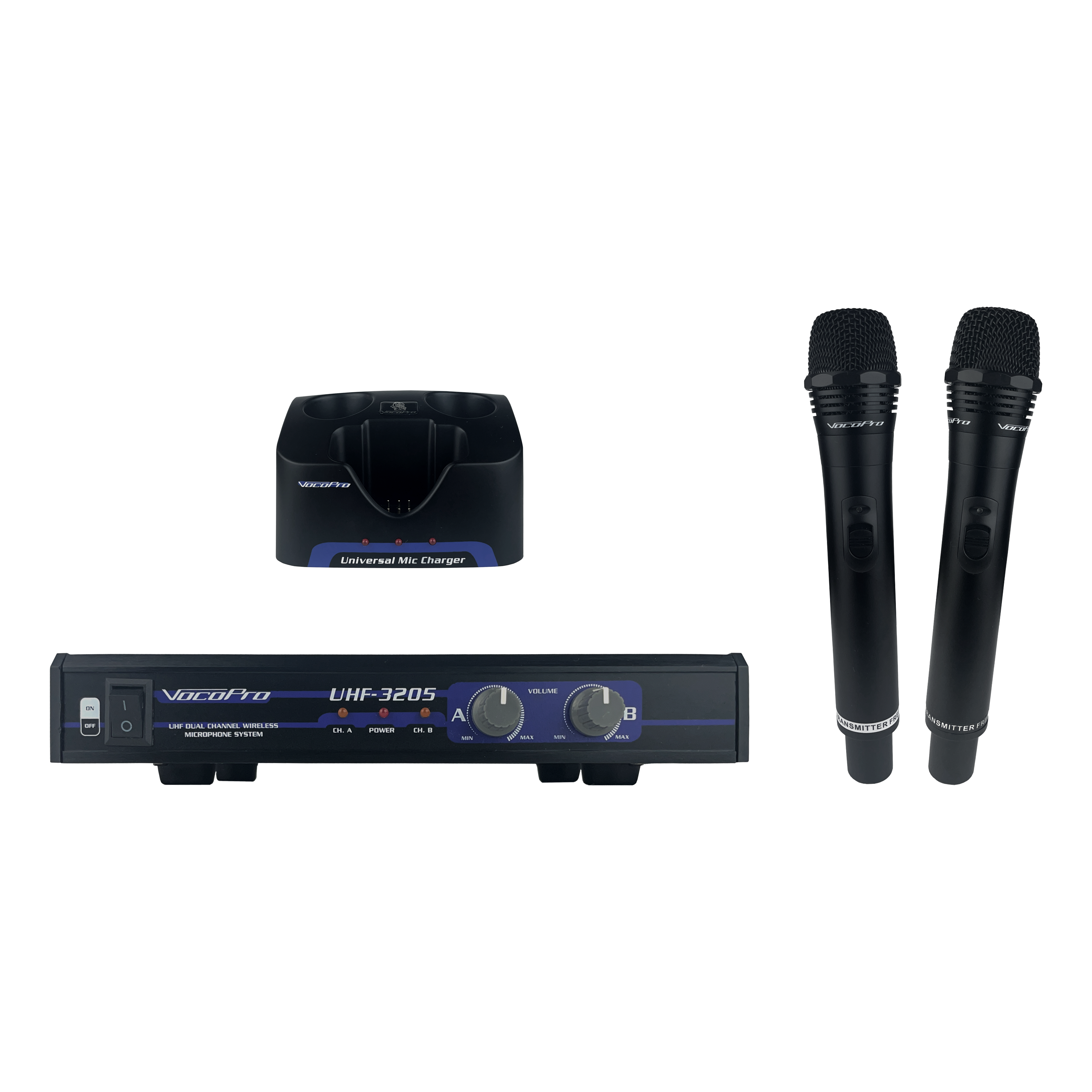 VocoPro UHF-3205 UHF-Dual Rechargeable Microphone System, Wireless 23.00  21.00 Channel x