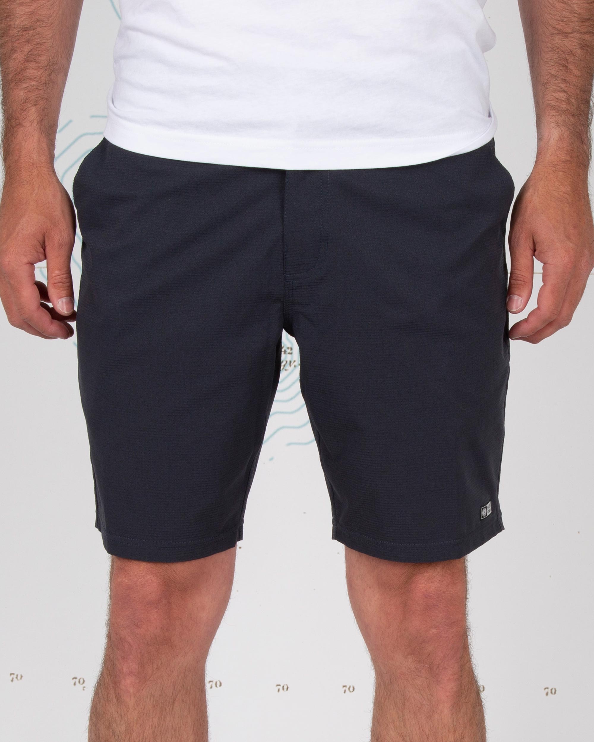 Drifter 2 True Navy Perforated Shorts - Salty Crew