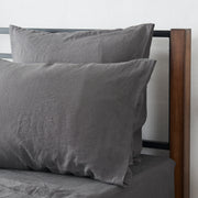 Housewife Linen Pillowcases Lead Grey (set of 2)