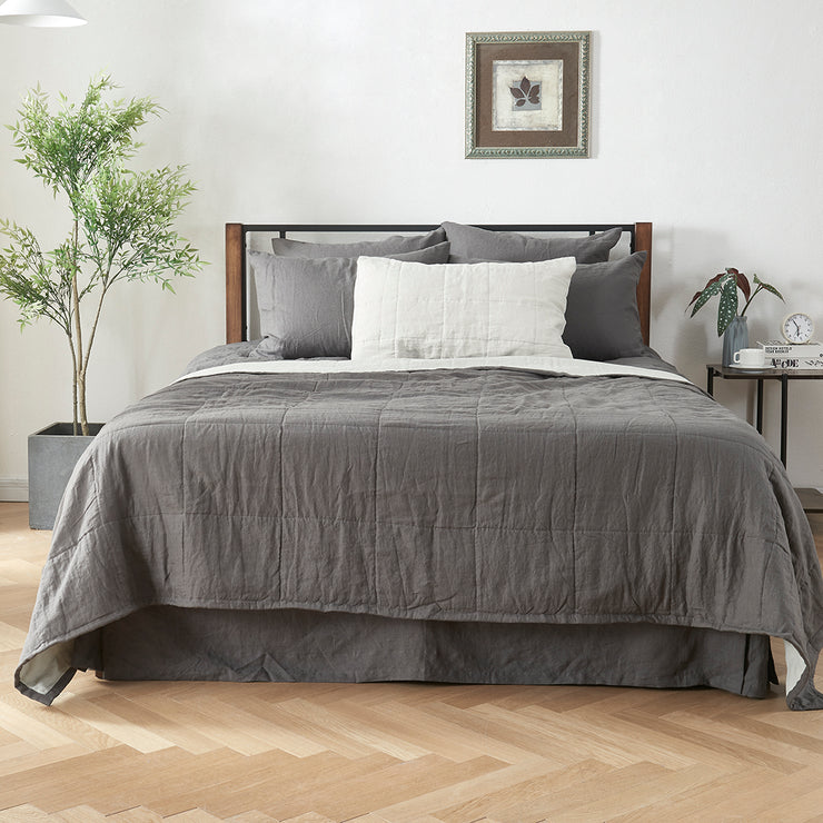 Linen Quilted Bedspread