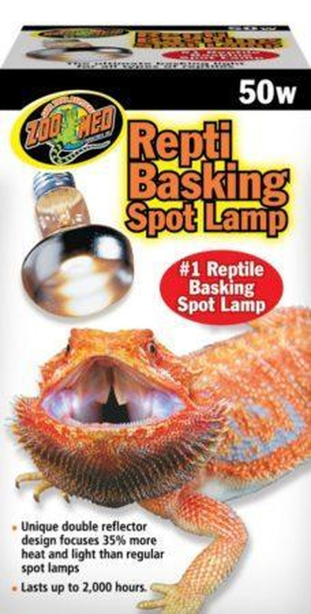 Repti Basking Spot Lamp, 50w Dubia.com