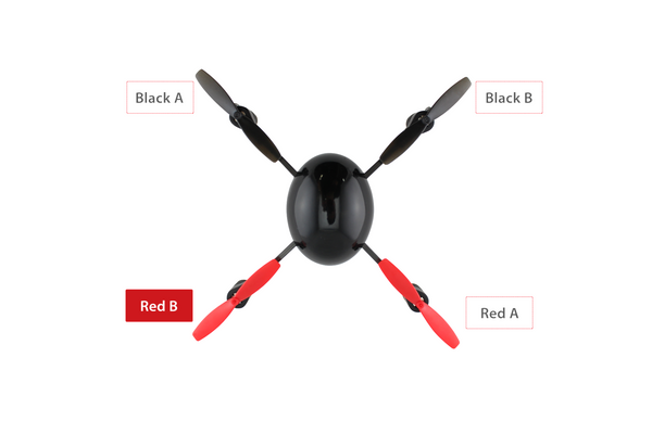 3.0 Replacement Propeller - Red B – Micro Drone