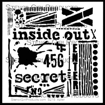 Inside Out Stencil - 6x6" - Artified Shop