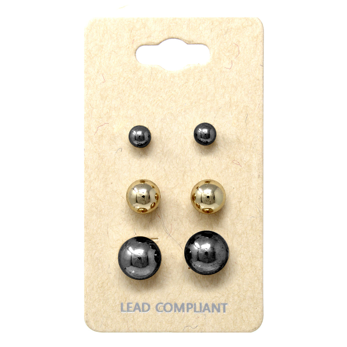 Ball Stud Multi Earrings Set