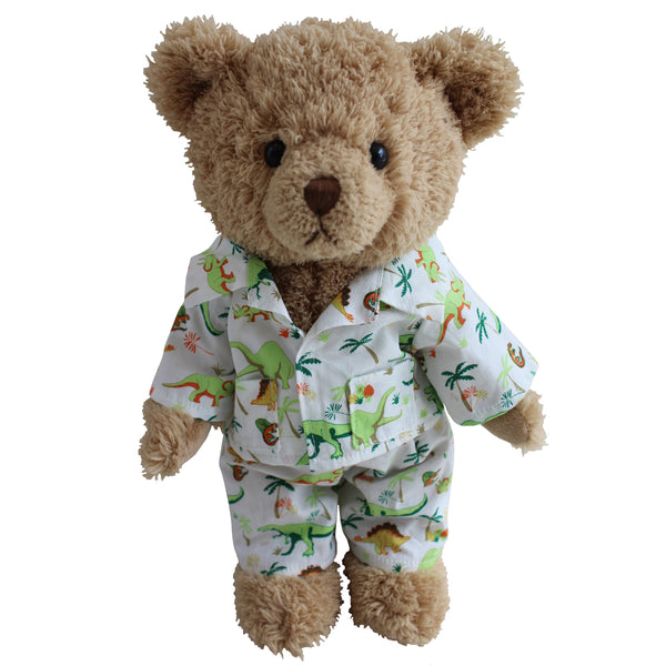 teddy bear in pajamas