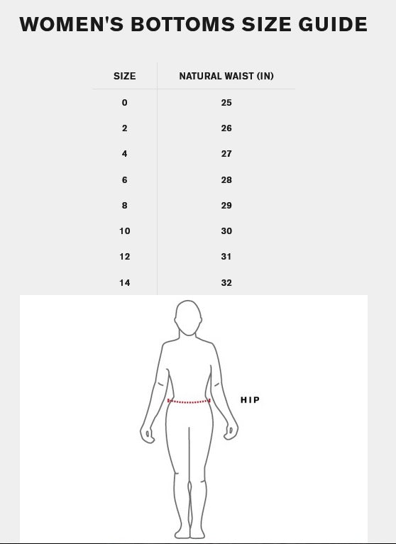 Chrome Womens Sizing Guide