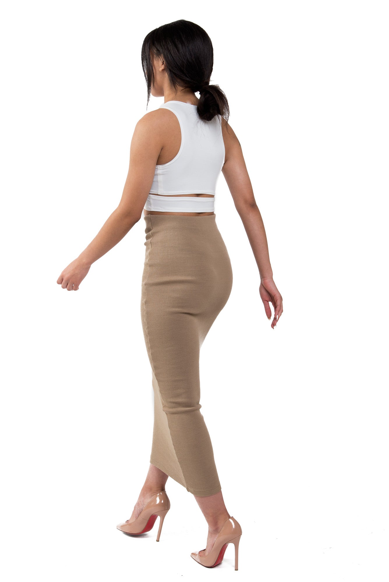 HUDSON Maxi Skirt in BEIGE