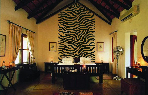 Zebra Stripes, a DIY Paint by Number Wall Mural by Elephants on the Wall - Seasonal Expressions - 1