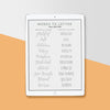 FALL Lettering Practice Sheets, iPad Lettering, Words to Letter Fall Edition - Hewitt Avenue