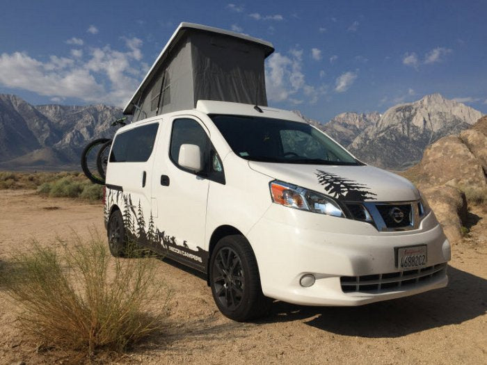 recon campers nissan nv van conversion with poptop roof