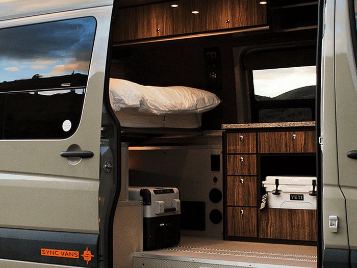 sync vans campervan interior for mercedes adventure van