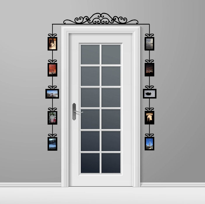 Over The Door Swirl Scroll Photo Frames Set Of 10 Vinyl Wall