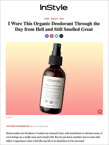 InStyle - Erbaviva Organic Deodorant