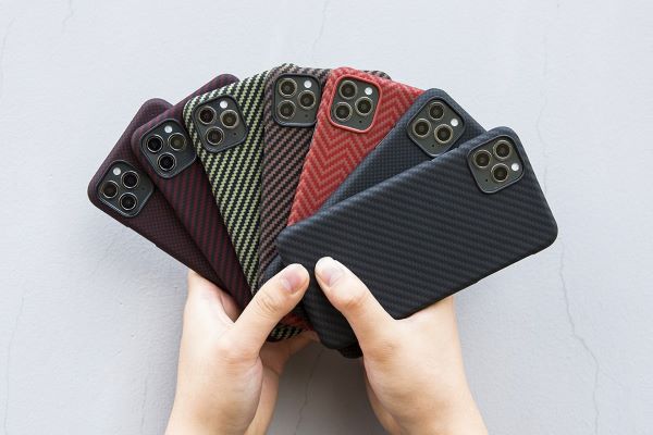 everyday carry item smartphone with colorful phone cases
