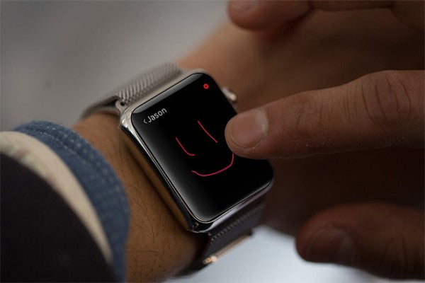 Send digital touch messages through Apple Watch