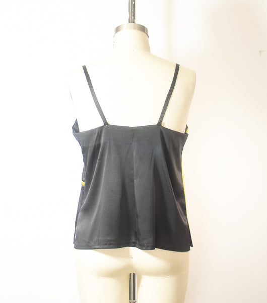 navy blue silk camisole