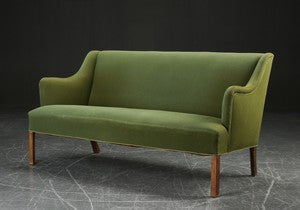 Borge Mogensen Sofa Green Wool Model 4709