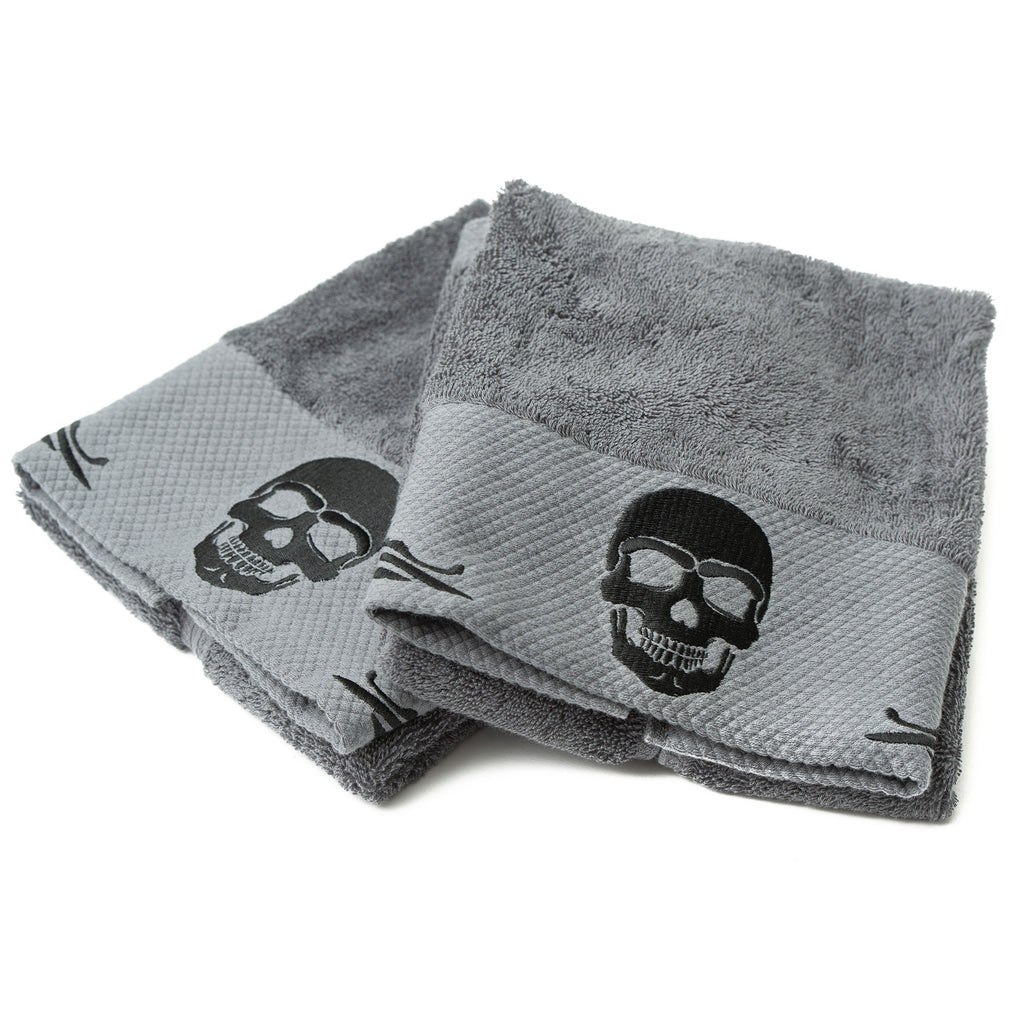 Details about   Embroidered  Bathroom  Hand Towel  Skull Combat Veteran HS1297 