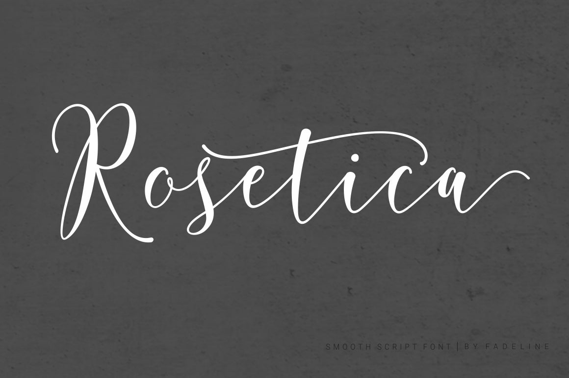 rosetica smooth free script font