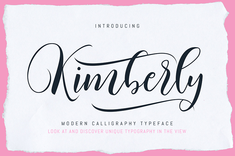 kimberly free script font