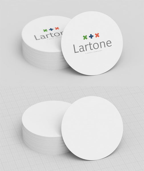 Download Free White Circle Business Card Mockup Creativebooster PSD Mockup Templates