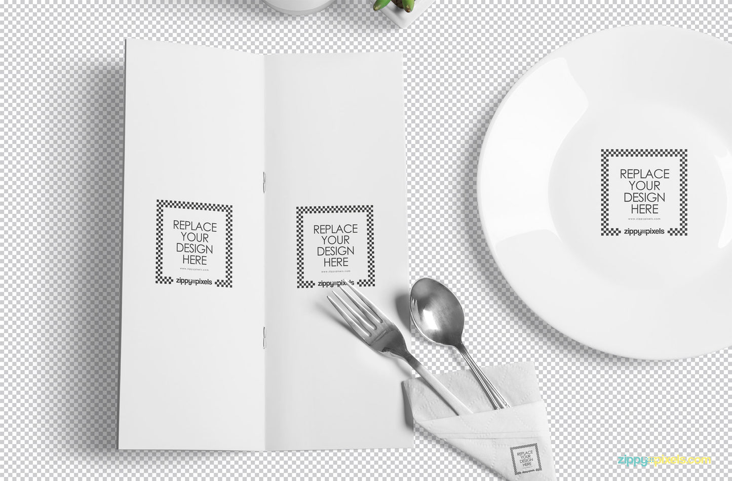 Free Sophisticated Menu Mockup