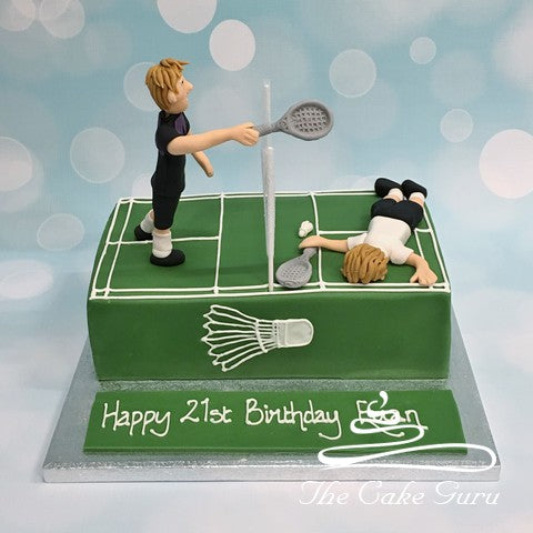 Badminton Players Birthday Cake – The Cake Guru