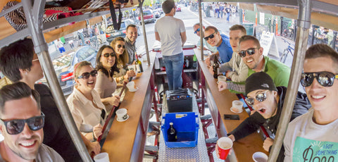 Tour downtown Boise, Idaho with Pedals & Pints bike bar