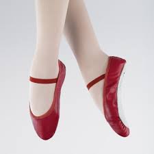 red pointe shoes bloch