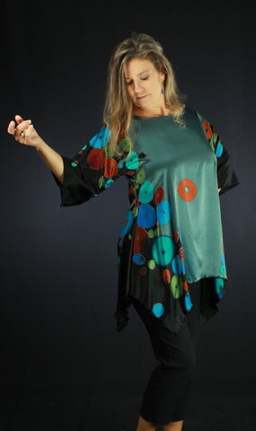 hand painted silk blouse by tonya butcher