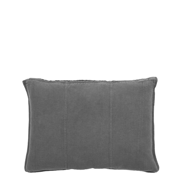 linen cushion rectangle slate