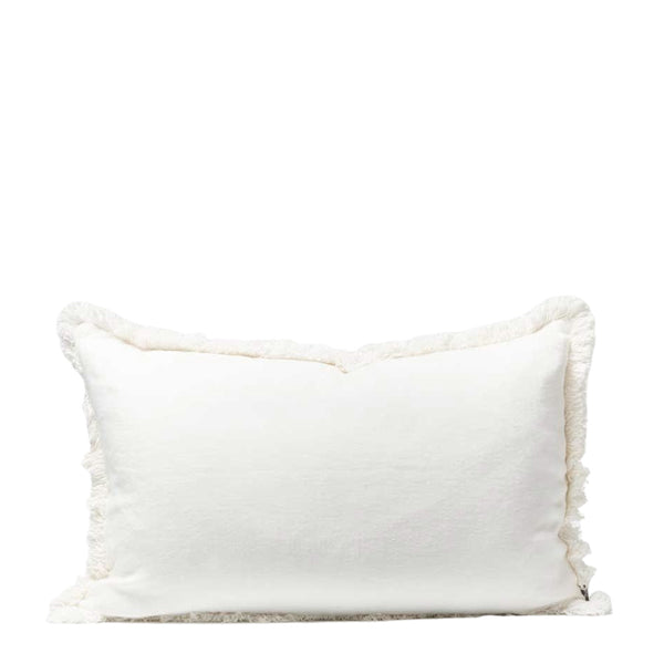 luca cushion rectangle white